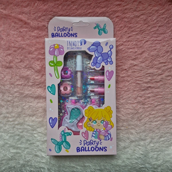 Kit De Maquillaje Para Niñas Party Balloons Trendy